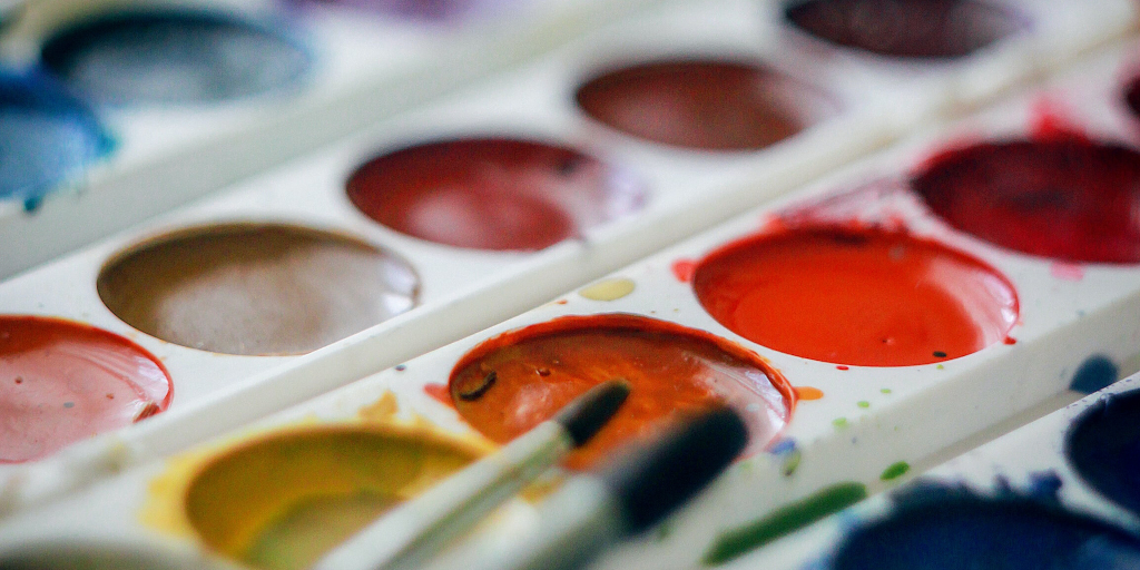 And the Soul Felt Its Worth. Photo by pure julia on Unsplash. Shows colourful paintbox.