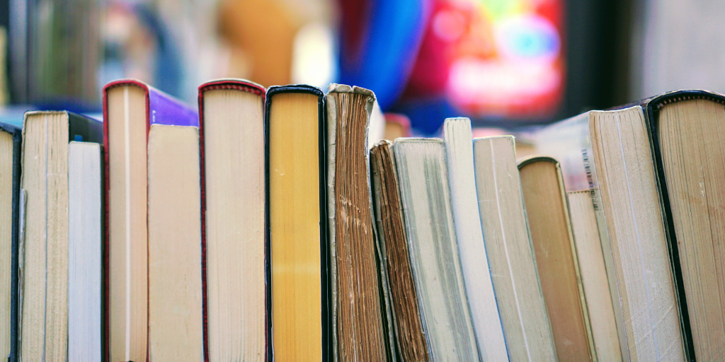 What Wasn't Said_Photo by Tom Hermans on Unsplash. Shows a row of old books.